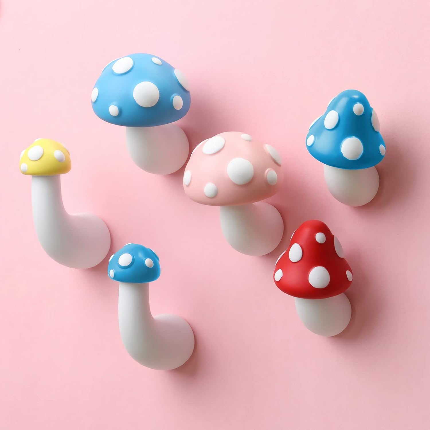 JADDSA Imán de hongo para nevera de resina 3D, imanes para refrigerador, bonitos imanes para decoración de cocina, imanes decorativos con
