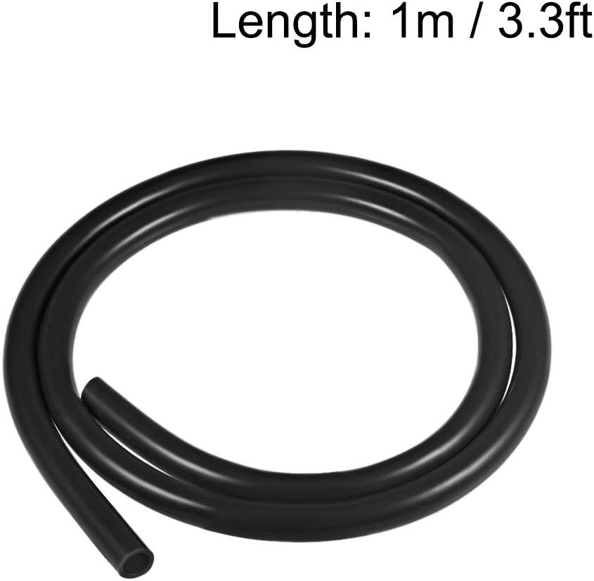 uxcell Tubo de silicona, 38 pulgadas de diámetro interior x 12 pulgadas de diámetro exterior de 3.3 pies de diámetro exterior, manguera de aire para