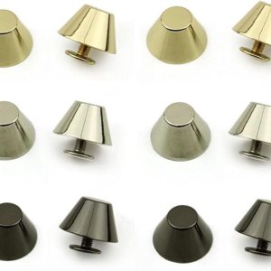 12 juegos de remaches de metal con rosca trasera, hebilla plana, botón para bolso, equipaje, manualidades de cuero, 0.59 pulgadas (oro claro, plata, 12 juegos de remaches de metal con rosca trasera, hebilla plana, botón para bolso, equipaje, manualidades de cuero, 0.59 pulgadas (oro claro, plata,