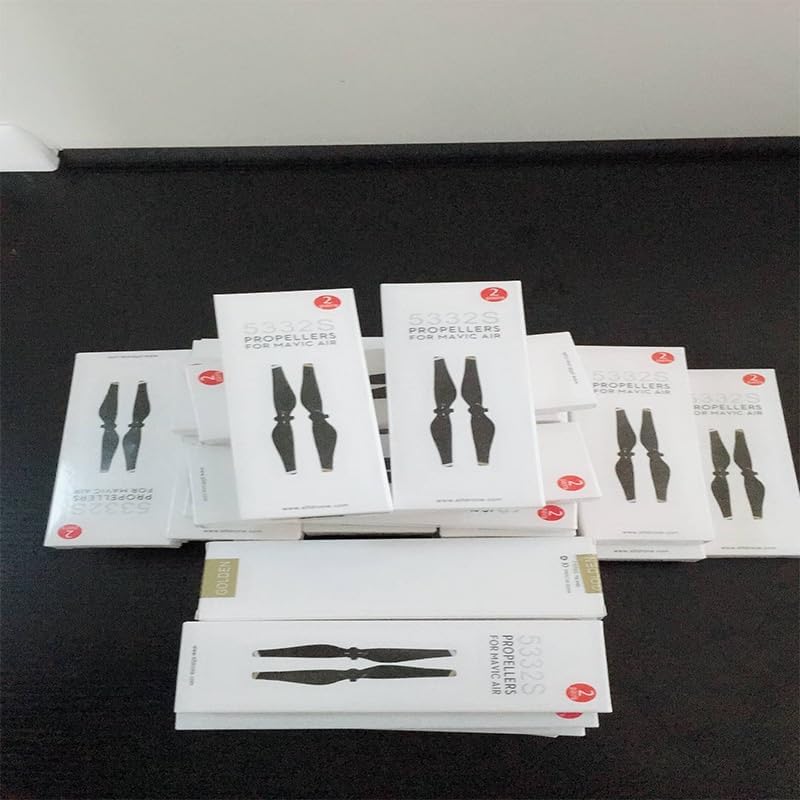 XNasu Sunnylife – 4 piezas 5332S 2 pares para hélice de aire DJI Mavic (rayas blancas) Prop para DJI Mavic Air Drone Accesorios (Color  4 PC Plata)
