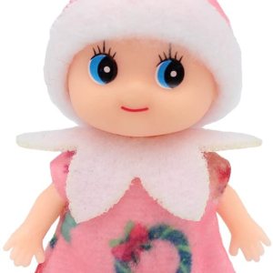 Pequeña decoración de muñeco elfo de Navidad Regalo para bebé recién nacido Muñecas de elfo para niña y niño (vestido rosa) Pequeña decoración de muñeco elfo de Navidad Regalo para bebé recién nacido Muñecas de elfo para niña y niño (vestido rosa)