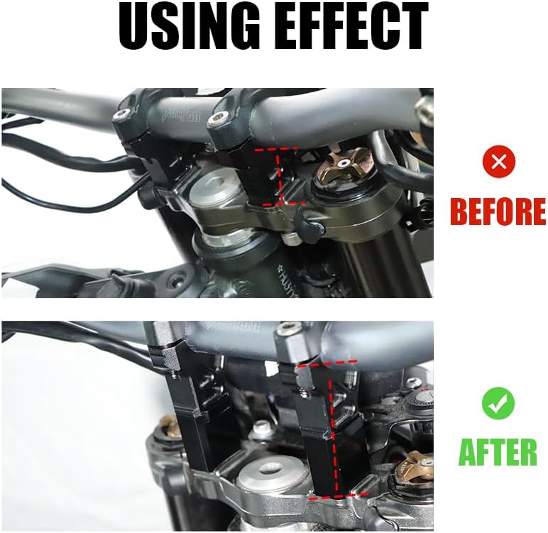 URLWALL Elevadores de manillar de motocicleta para Sur Ron Ultra Bee, almohadillas de elevación de manillar CNC de aluminio para bicicleta de cross