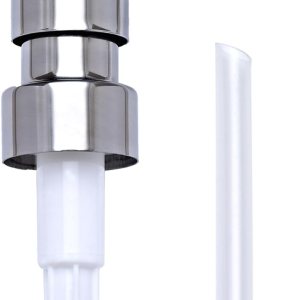 Bomba dispensadora de jabón cromado, repuesto de bombas dispensadoras de loción de acero inoxidable 304 a prueba de óxido para botellas de boca Bomba dispensadora de jabón cromado, repuesto de bombas dispensadoras de loción de acero inoxidable 304 a prueba de óxido para botellas de boca