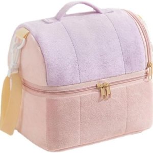 Bolsa de almuerzo para mujer, bolsa de almuerzo aislada con lonchera de doble cubierta con correa ajustable para el hombro, a prueba de fugas, Bolsa de almuerzo para mujer, bolsa de almuerzo aislada con lonchera de doble cubierta con correa ajustable para el hombro, a prueba de fugas,