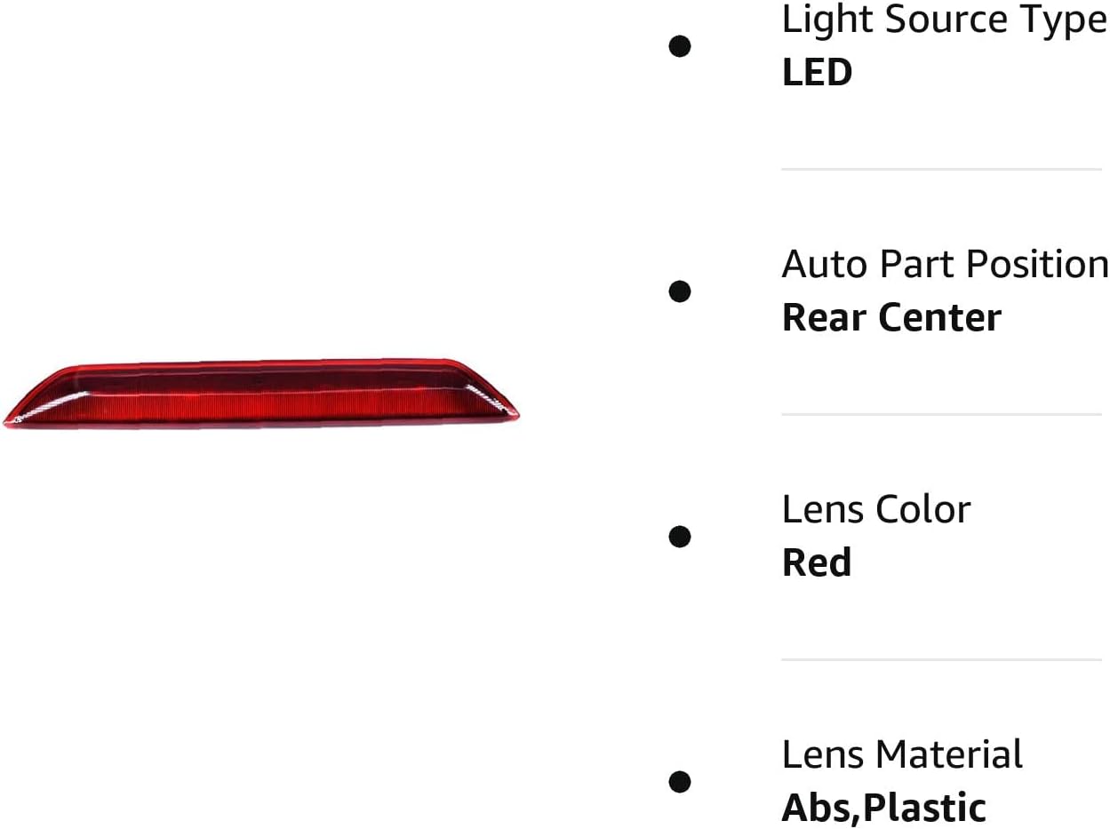 Rear Center Third 3rd Brake LED Light High Mount Stop Light Lamp Fits for 2015-2020 Ford Transit 150 Transit 250 Transit 350 350 HD