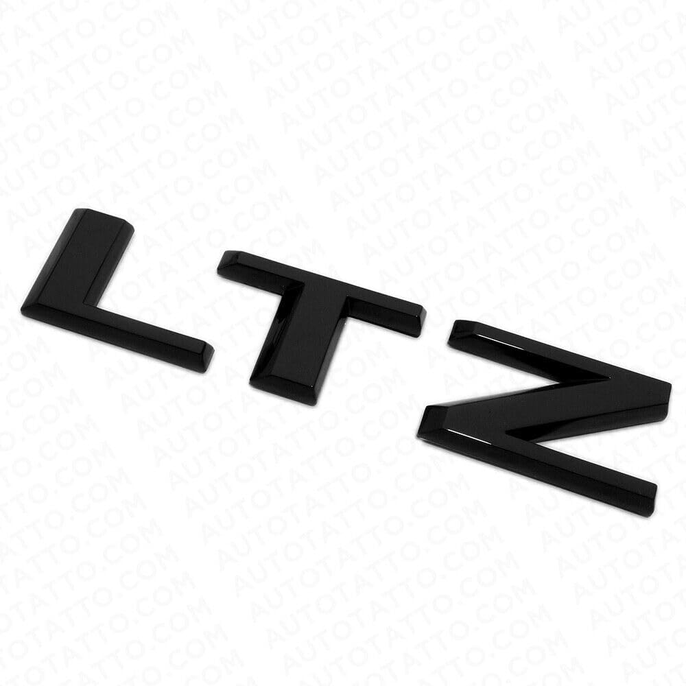 1 calcomanía de repuesto para portón trasero LTZ de gran tamaño para Chevy 2019-2021 Silverado 1500 Z71 4×4 (negro brillante)