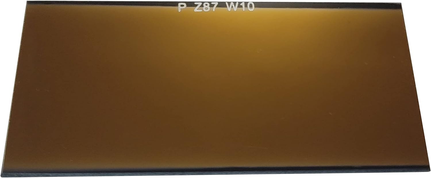 Best Welds – Lente de soldadura de repuesto de vidrio endurecido dorado, placa de filtro pasivo avanzada de 2 pulgadas x 4-14 pulgadas, sombra 9,