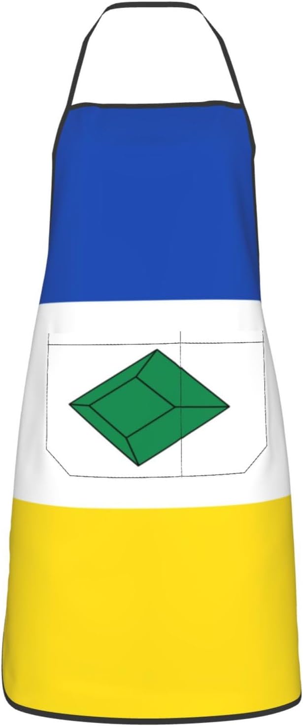 Flag of Muzo (Boyacá) Apron Waterproof With Pockets Bib Kitchen Cooking Aprons Chef Apron For Men Women