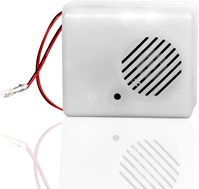 OILK Sensor de sonido de Halloween, altavoz de grito de terror, accesorios activados por voz, sensor de altavoz de sonido aterrador para decoración