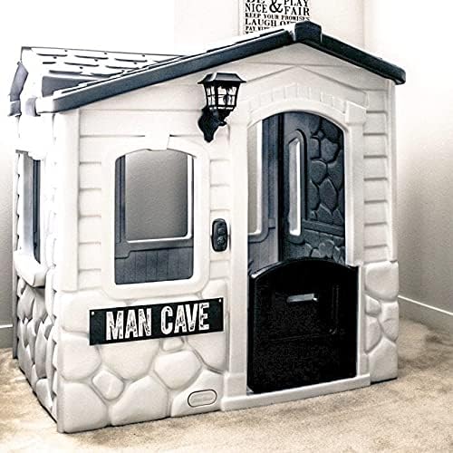 Letrero de metal personalizado en blanco y negro