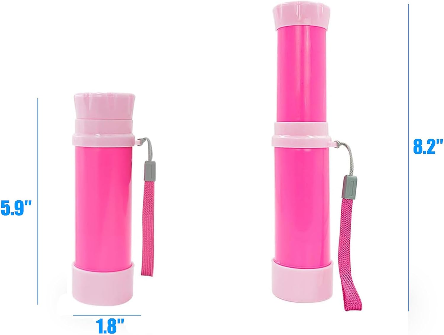 Luwint Telescopio de bolsillo de juguete para niños, paquete de 4 telescopios piratas portátiles, juguetes monoculares de ciencia retráctil, juguete