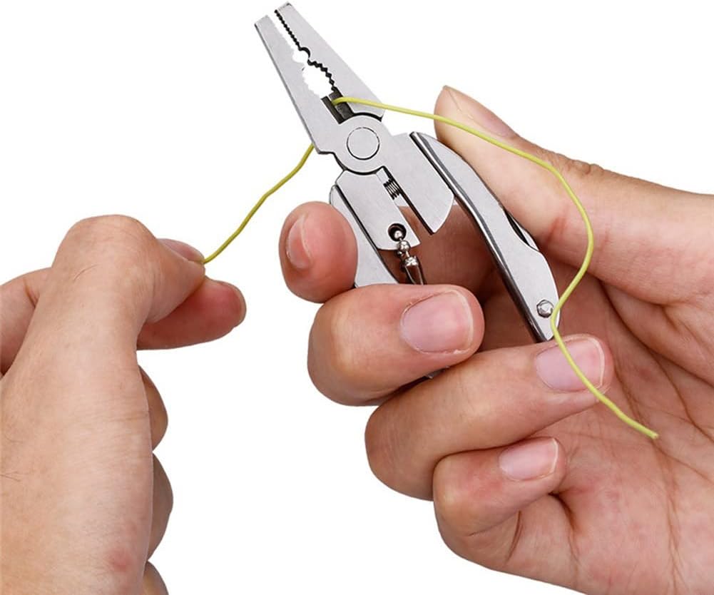 AKOAK 1 paquete de alicates multiusos, cuchillo duradero de acero inoxidable para exteriores, martillo de seguridad, para supervivencia, campamento,