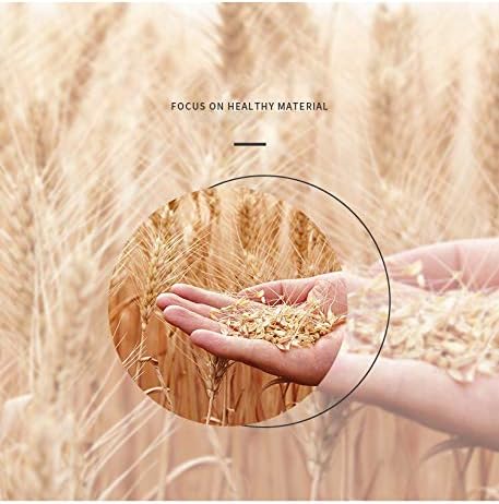 SUNNYHILL – Juego de 4 cubiertos de paja de trigo saludable y ecológico, utensilios portátiles biodegradables, palillos, tenedores, cuchillos,