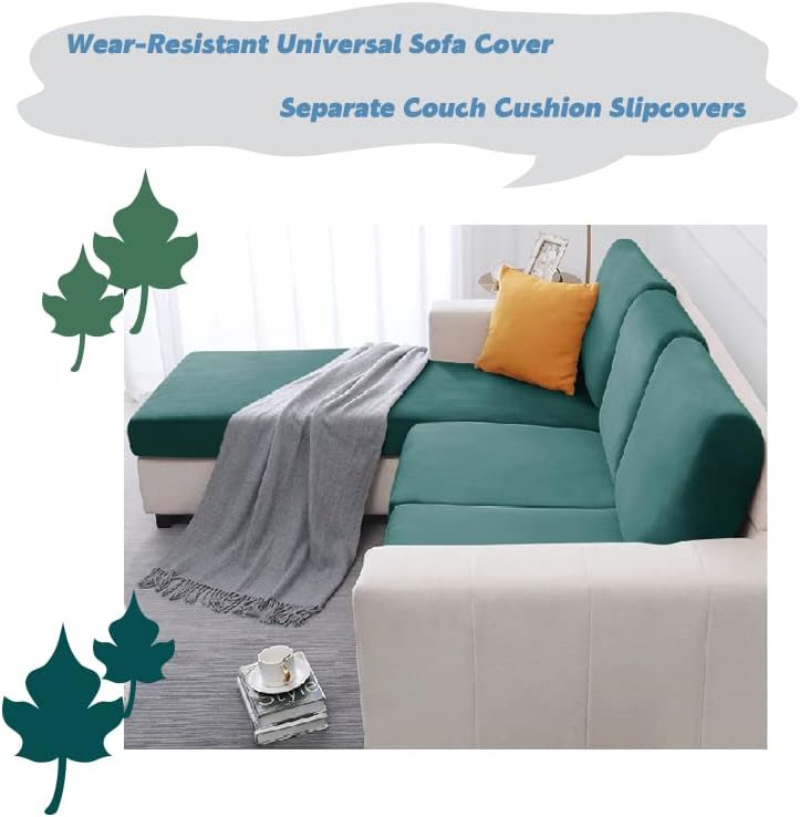 Rosygulls Funda de terciopelo para sofá separada, fundas de sofá para sofá de 2 cojines, súper elásticas, resistentes al desgaste, protector de