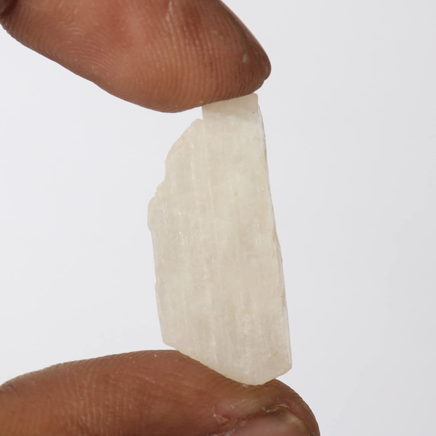 GEMHUB Cristal curativo de piedra lunar bruta blanca natural de 33.25 quilates para decoración del hogar, interior,, Gema, piedra lunar de sri lanka