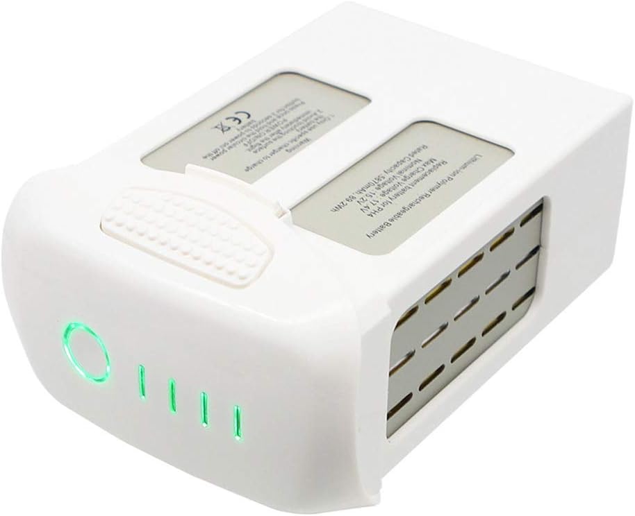 cjc Paquete de 2 baterías de repuesto de vuelo inteligente LiPo de alta capacidad de 15,2 V de alta capacidad, compatible con DJI Phantom 4