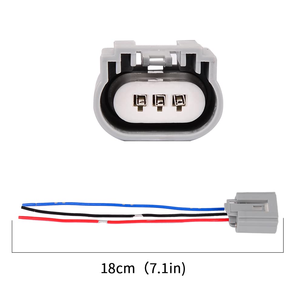 H13 9008 Adaptador de enchufe de cable hembra Arnés de cableado para faros H13LL Lámparas Bombillas Paquete de 2