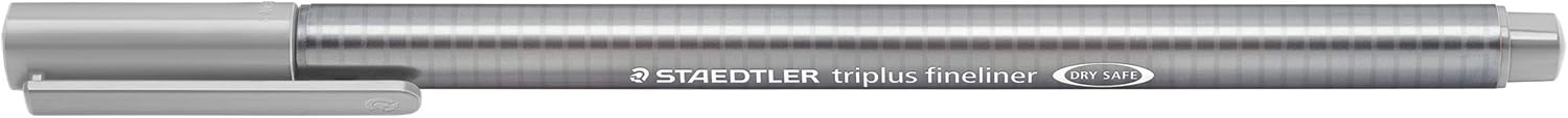 STAEDTLER Triplus Fineline 334  Punta Superfina 0.012 in Plata Gris