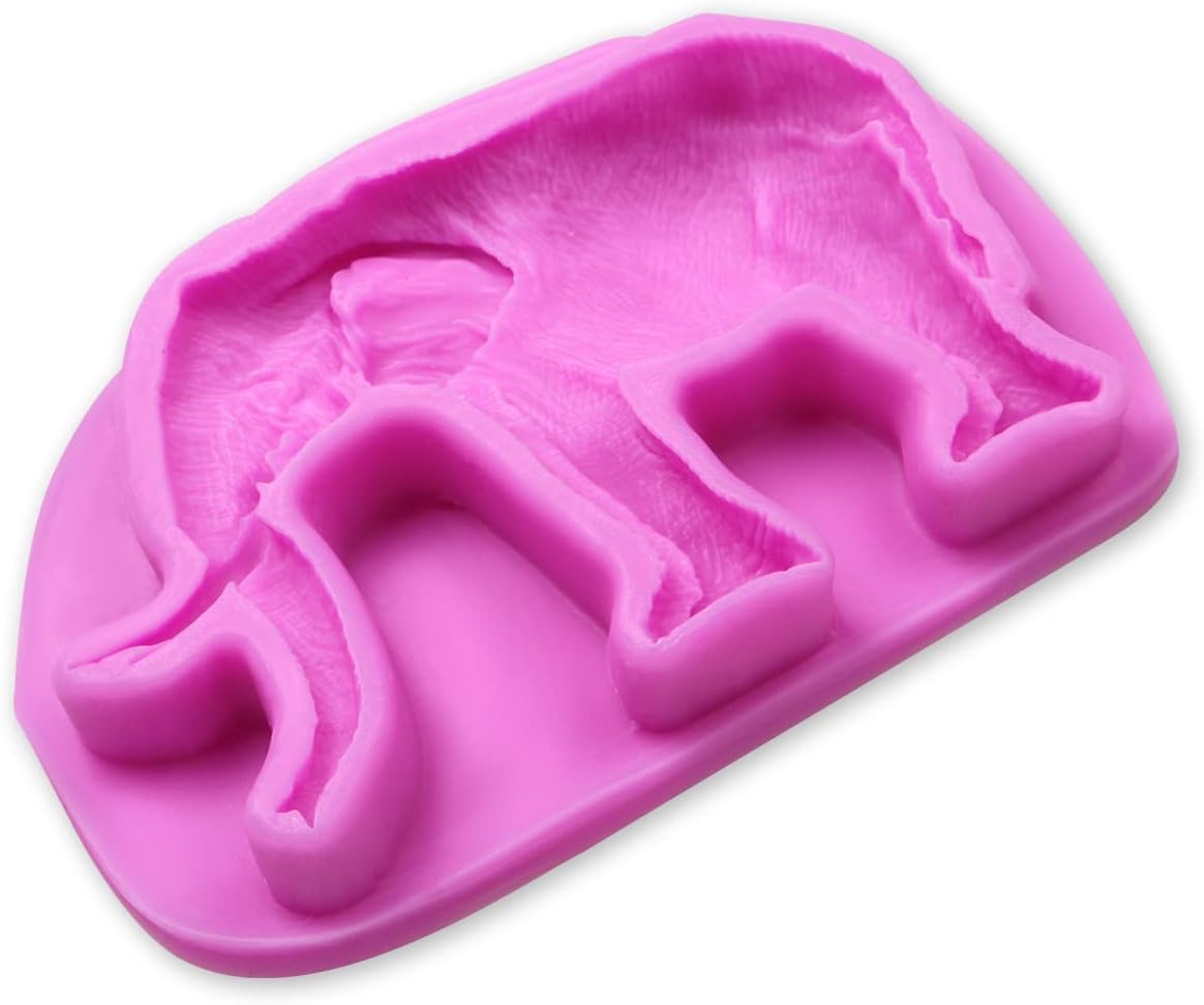 Moldes de silicona para fondant de elefante, moldes de chocolate con animales para decoración de pasteles de baby shower, decoración de cupcakes,