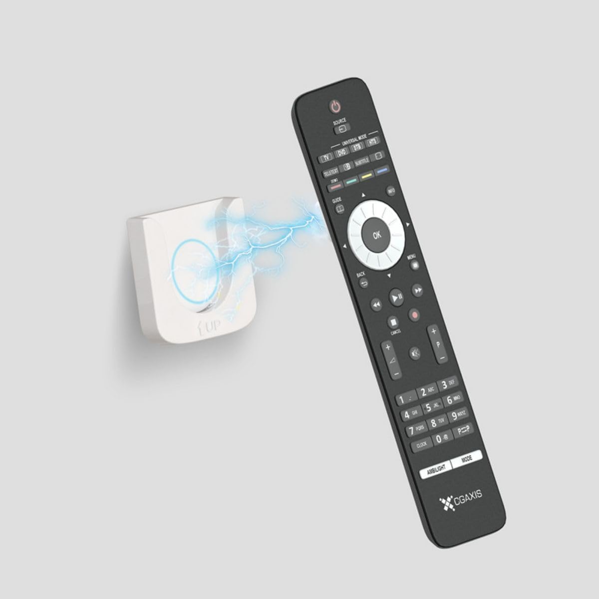Soporte magnético para control remoto de pared, 5 organizadores de control remoto mejorados, almacenamiento autoadhesivo para TV, estante de control