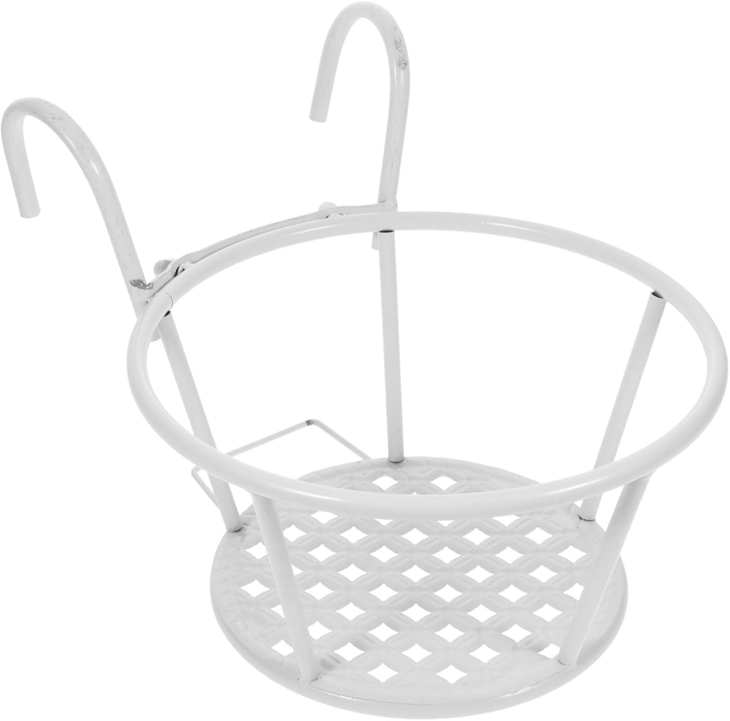 1 estante colgante para plantas al aire libre, soportes de estante de hierro, maceta colgante de jardín, soporte de pared para flores, soporte para