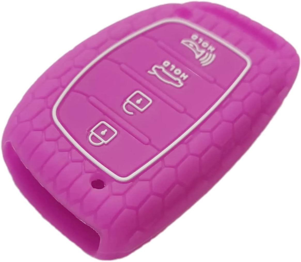 Funda de goma de silicona para llavero compatible con Hyundai Elantra Elantra GT Ioniq Sonata Tucson SY5MDFNA433 2016-2021, no es para llaves con