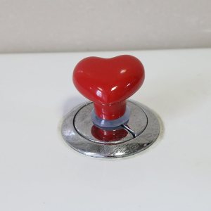 3 piezas de botón de cerámica colorida en forma de corazón, mango de cerámica adhesivo en forma de corazón, herramienta de prensa de inodoro 3 piezas de botón de cerámica colorida en forma de corazón, mango de cerámica adhesivo en forma de corazón, herramienta de prensa de inodoro
