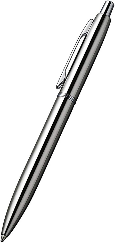 6 bolígrafos retráctiles de metal, para regalo, negocios, oficina, tinta negra de punta media de 0.039 in, 12 extras de repuestos de metal
