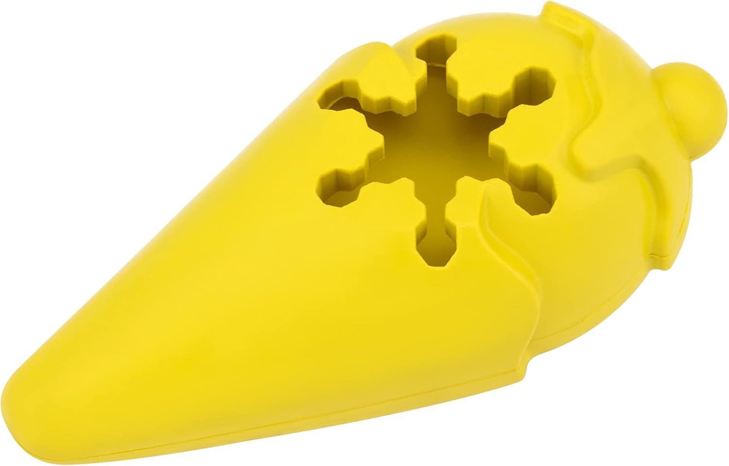 PetSafe Frosty Cone – Juguetes para perros  Juguete masticable para llenar y congelar golosinas  Goma sin BPA  Aroma de vainilla francesa