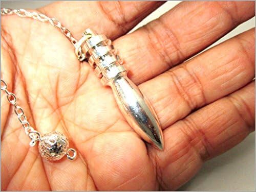 Jet Egyptian 4 Plate Isis Karnak Silver Pendulum 4 Ring Chamber Reiki Wiccan Free Booklet Jet International Crystal Therapy Healing Dowsing La