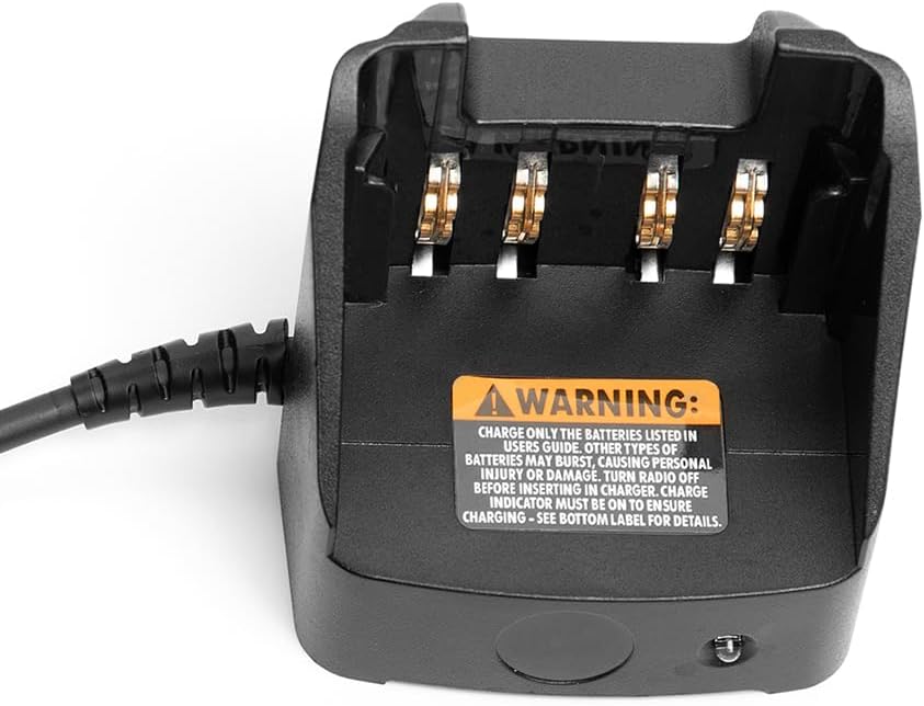 Fumei RLN6433A Base de cargador de viaje para automóvil para radio Motorola APX2000 APX4000Li XPR6300 XPR6500 XIR P8268 XiR-P8668 DR3000 DP3601
