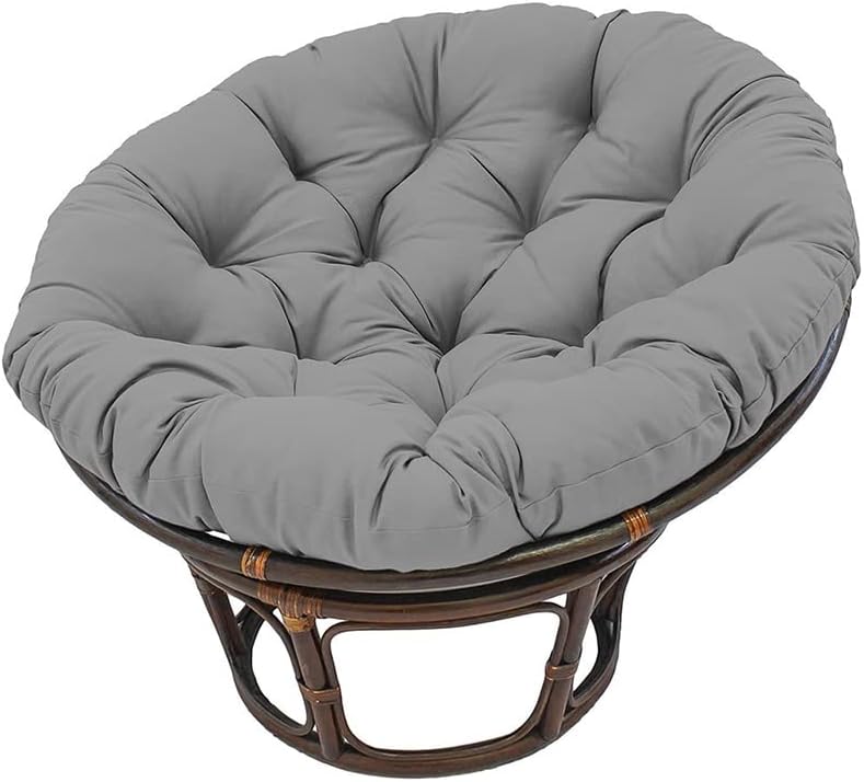 Papasan – Cojín para silla, diseñado para cojines Papasan, cojín Papasan para columpio de huevos, silla giratoria de ratán para colgar en interiores