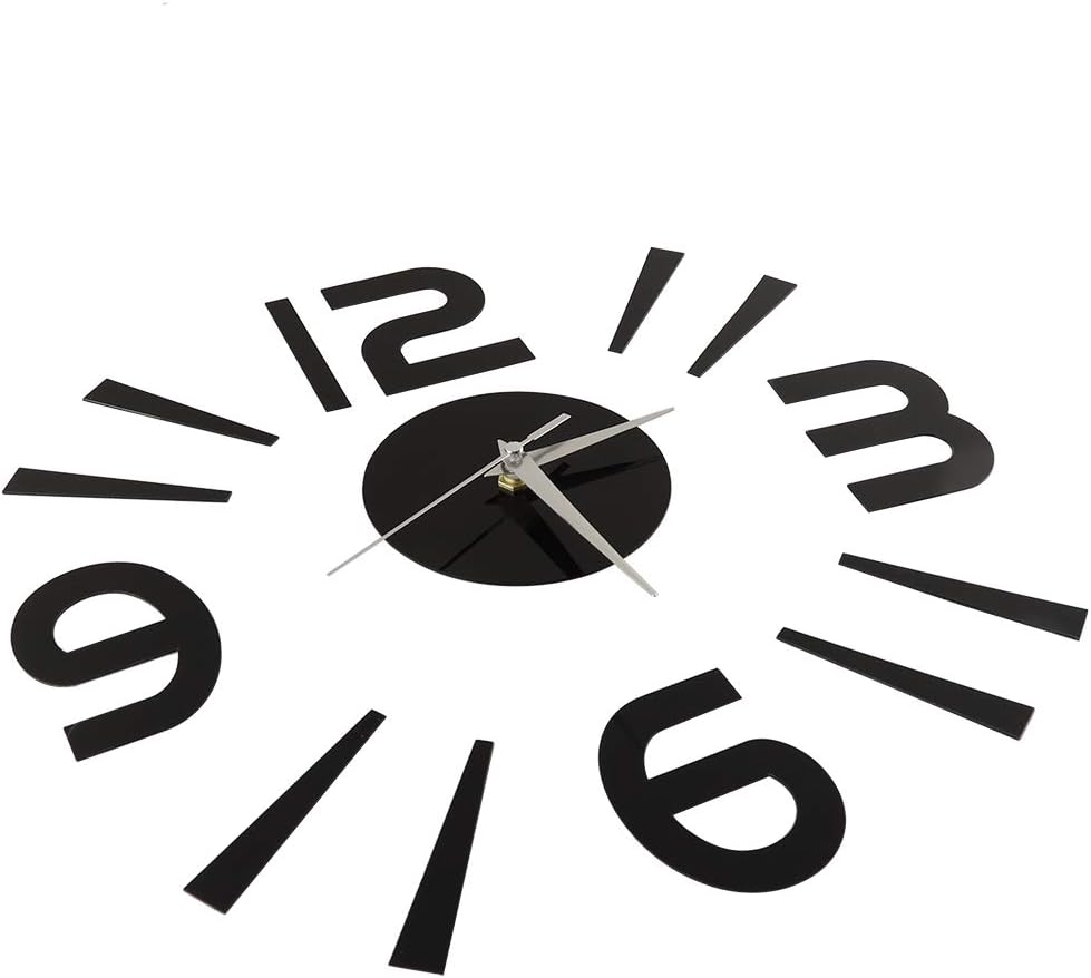 Calcomanía de reloj de pared con espejo acrílico, decoración moderna de reloj para el hogar, la oficina y la habitación, reloj de pared decorativo