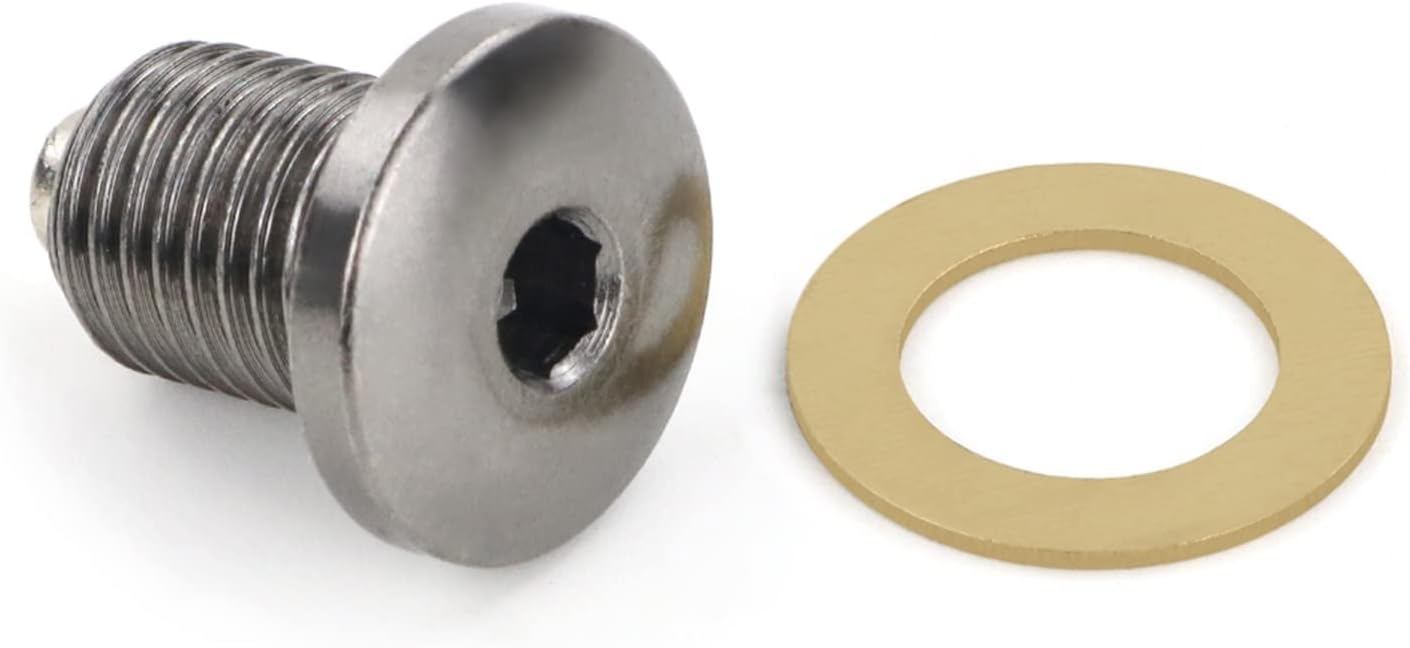 LCCDZ Tornillo magnético de drenaje de aceite M12 x 1.5 compatible con Kawasaki KLR650 Ninja 300 400 Versys 650 1000 Versys-X 300 Z650 Ninja ZX-10R