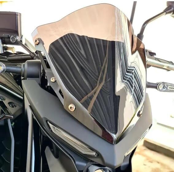 Motorcycle Windshield Motorcycle Windscreen Wind Screen Deflector Windshield Compatible with MT-03 MT03 MT 03 2020 2021 MT25 MT 25 MT-25 2020 2021