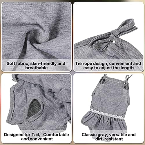 Frienda 3 pañales para perro, sanitario para perro con correa ajustable, pantalones con tirantes para hembra, perra, peluche, joven, corgi, bulldog