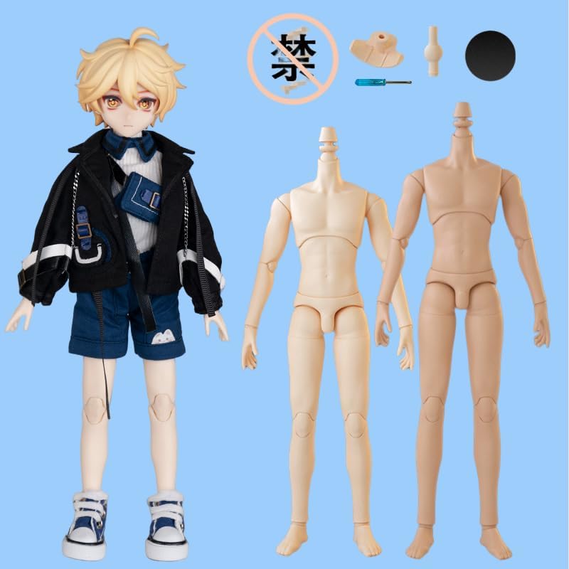 YMY23 YMY25 – Manos de muñeca corporal masculina para muñeca SD BJD articulada ob22, ob24 GSC, accesorios de muñeca corporal de repuesto (23 blanco)