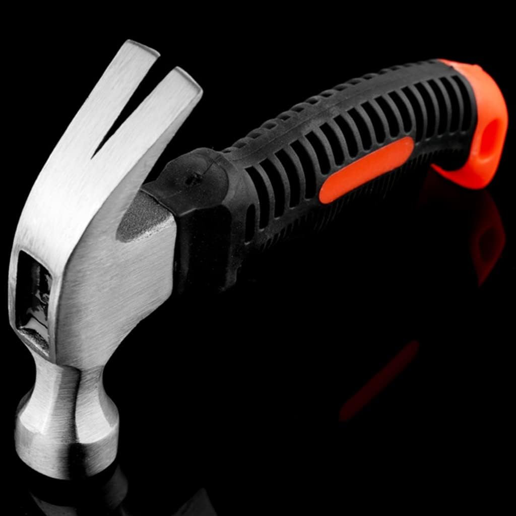 Martillo de clavo de garra martillo mango ergonómico portátil herramienta casera al aire