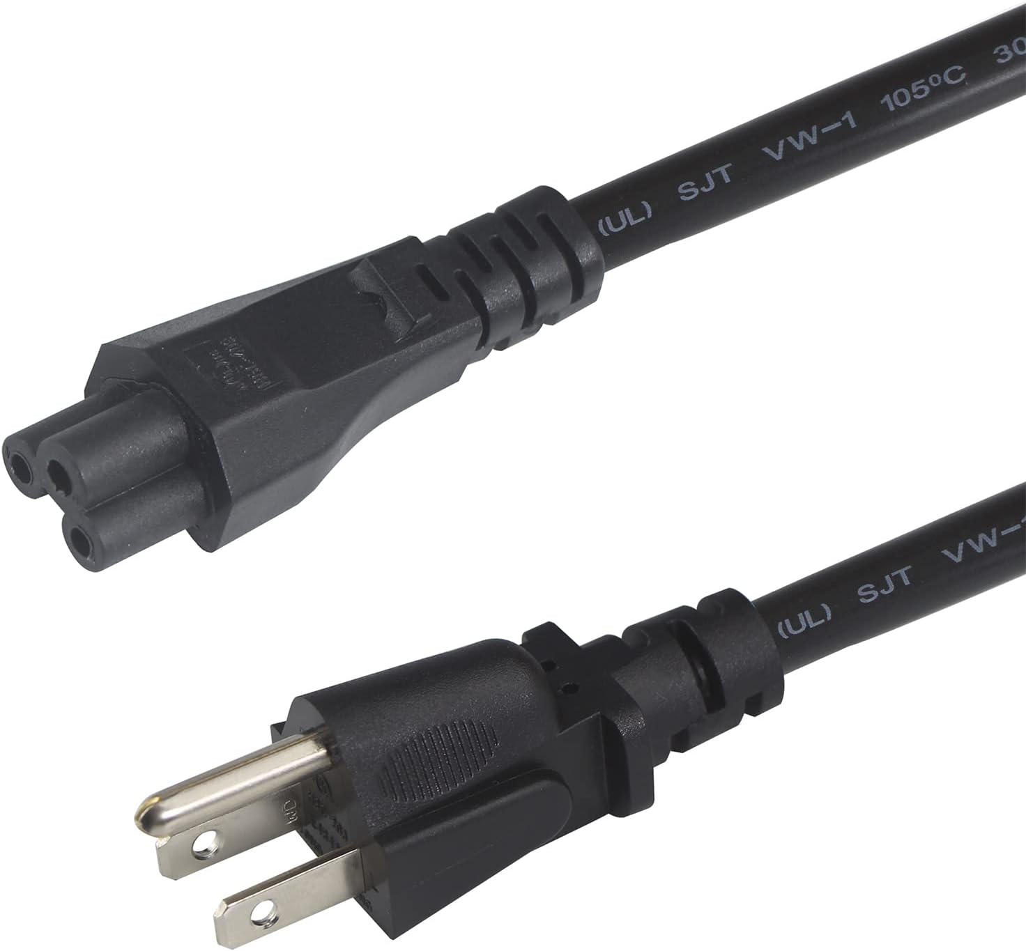 Cable de repuesto para portátil de 3 clavijas de 6 pies  Cable de alimentación de CA de Cloverleaf de 3 clavijas, cable de alimentación de CA