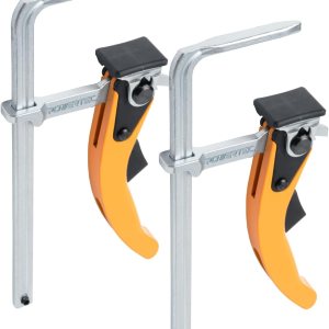 POWERTEC Abrazadera de mesa de trinquete de liberación rápida 71542V para MFT y sistema de riel guía, capacidad de 7 pulgadas (7.008 in) x 2-38 POWERTEC Abrazadera de mesa de trinquete de liberación rápida 71542V para MFT y sistema de riel guía, capacidad de 7 pulgadas (7.008 in) x 2-38