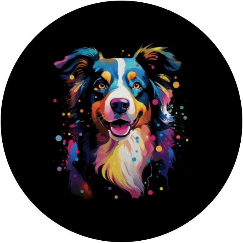 Dueño de mascota de perro Border Collie PopSockets intercambiable PopGrip