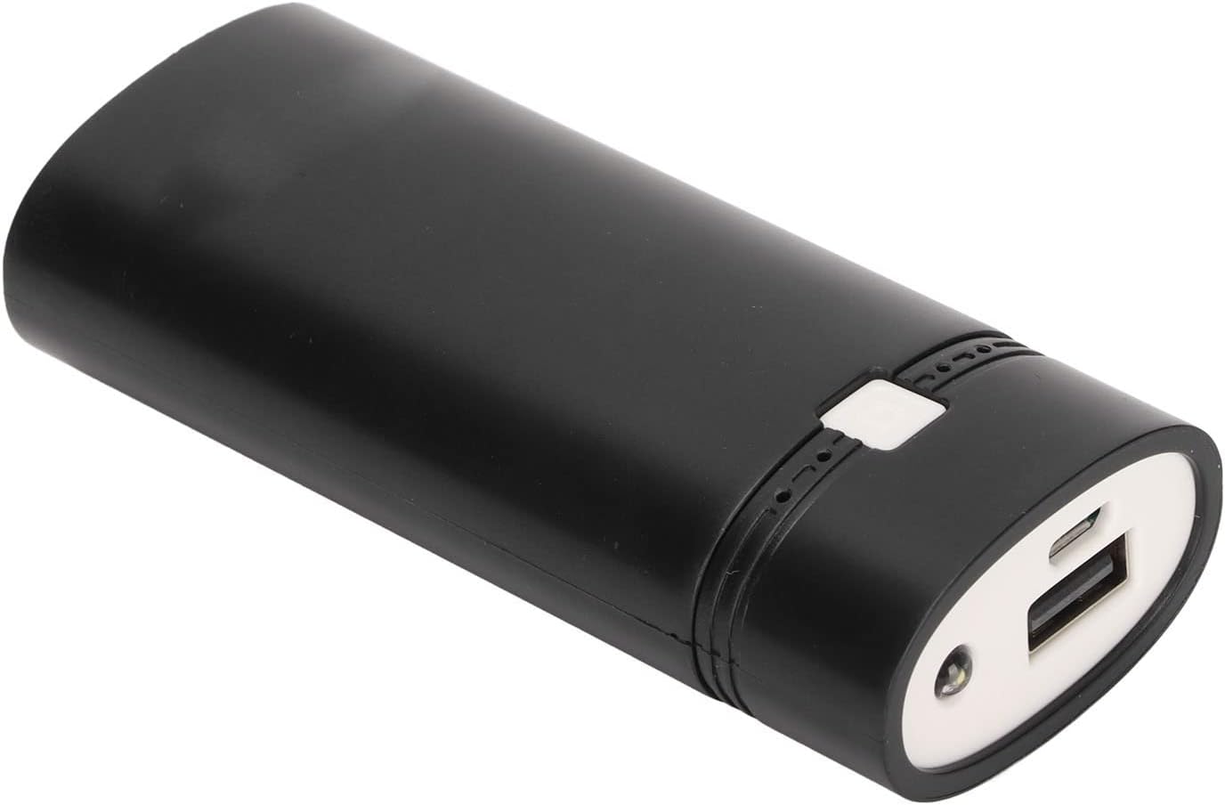 GOWENIC 18650 Cargador de batería Banco de energía, Universal DIY USB Power Bank Box Shell para teléfono inteligente, moderno y portátil (negro)