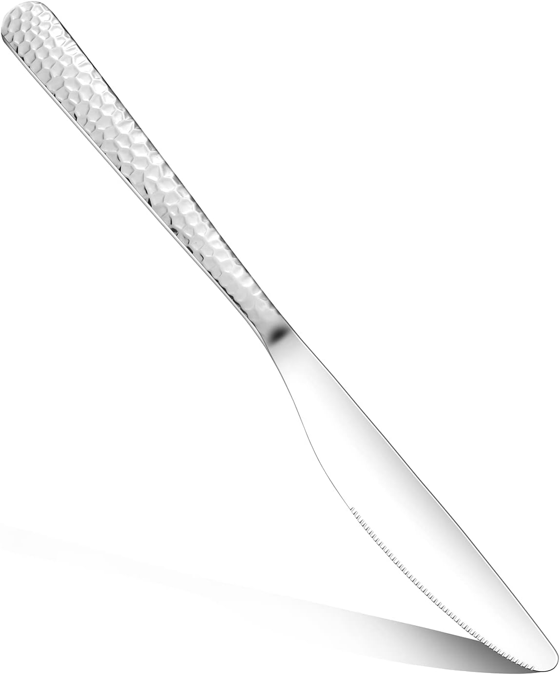 Hammered Silverware Set, 30 Pieces Flatware Set Service for 6, Mirror Polished Cutlery Utensil Set Include Fork Knife Spoon Set Dishwasher Safe,