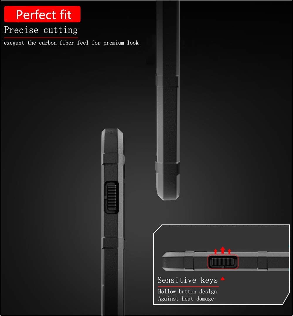 Para Note 9 Caso, (Rugged Shield Series) TPU Grueso Sólido Armadura Rough Armor Funda Protectora Táctica Para Galaxy Note 9 (6.4 pulgadas) – Negro