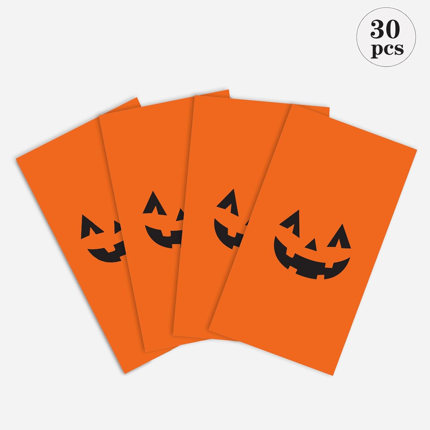 KERINGO 30 bolsas de regalo de calabaza de Halloween para decoración de calabaza, bolsa de regalo de golosinas, bolsas de regalo de dulces para