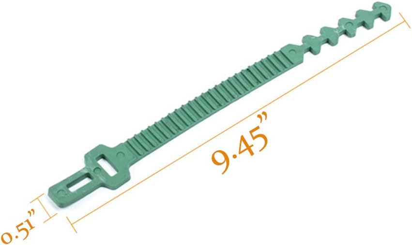 8 bandas de soporte para estacas de árbol, entrelazado ajustable resistente, reutilizables, para plantas de jardín y arbustos de 9.4 pulgadas