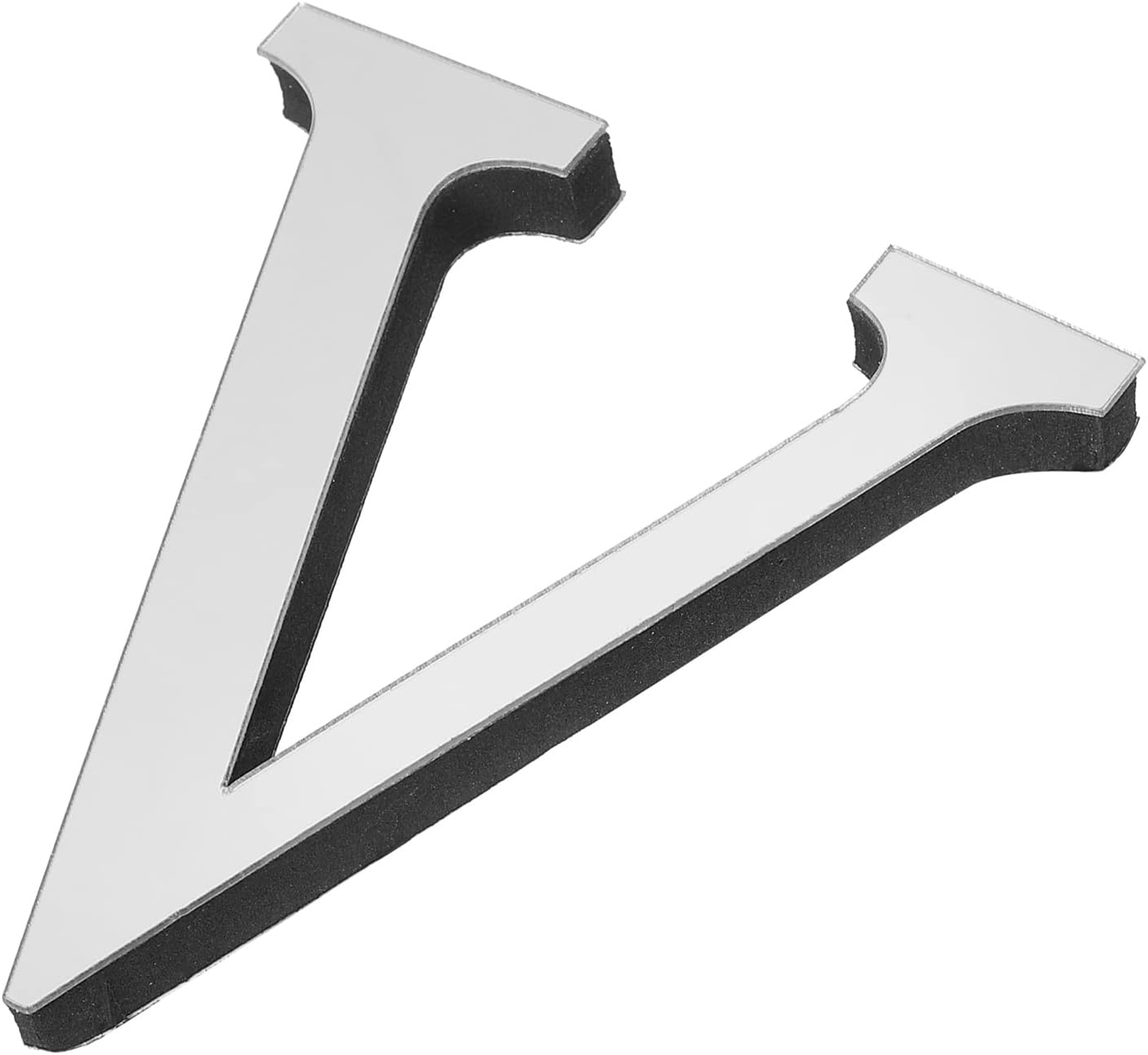 PATIKIL Adhesivos de pared de acrílico 3D con letras V autoadhesivas para decoración del hogar, letrero artístico, para bricolaje, decoración del