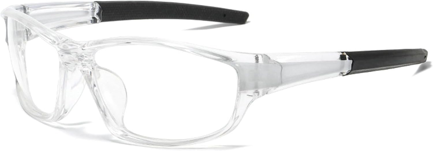 mincl Gafas de seguridad de lente completa envolventes con lectores, gafas de lectura de seguridad con aumento deportivo para hombres y mujeres