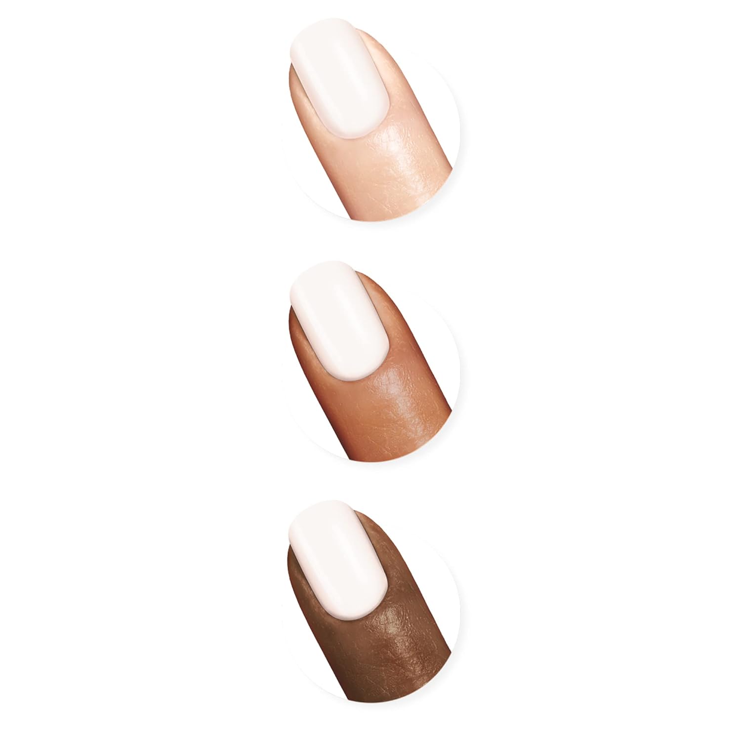 Sally Hansen Xtreme Wear Esmalte de uñas, sin rayas, acabado brillante, color de uñas de larga duración, color blanco, 0.4 onzas líquidas (paquete