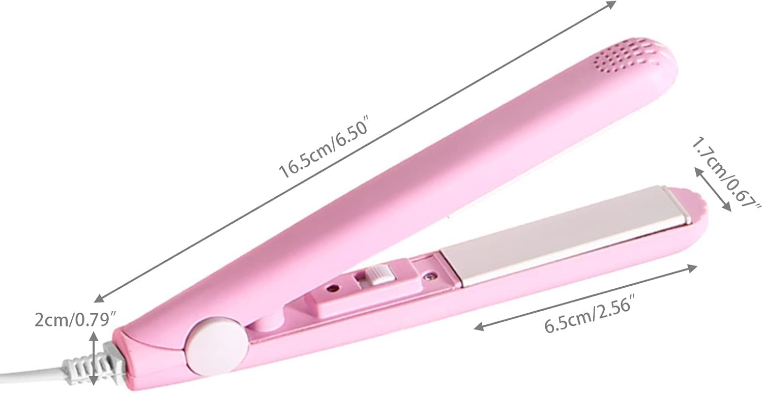 Werdeny – Mini rizador de pelo de cerámica para cabello corto, mini rizador de pelo, mini rizador de pelo para cabello corto y fino, mini rizador de
